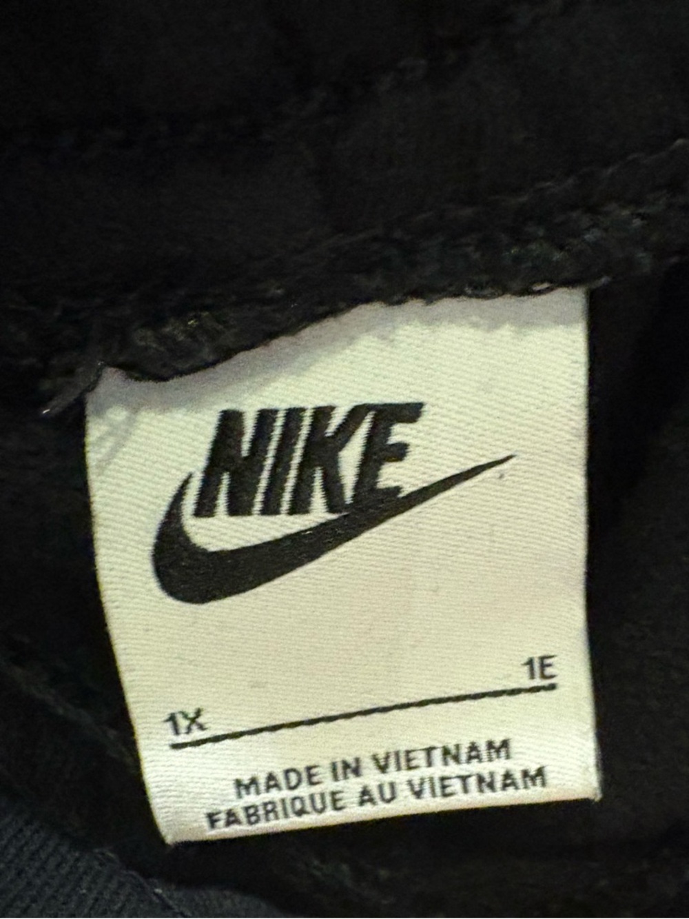 Nike Black Open Hem Sweatpants, 1X - Picture 2 of 9